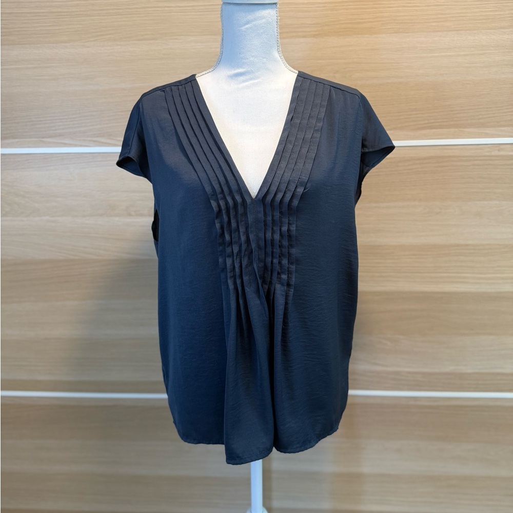 Banana Republic Black Pleated Blouse